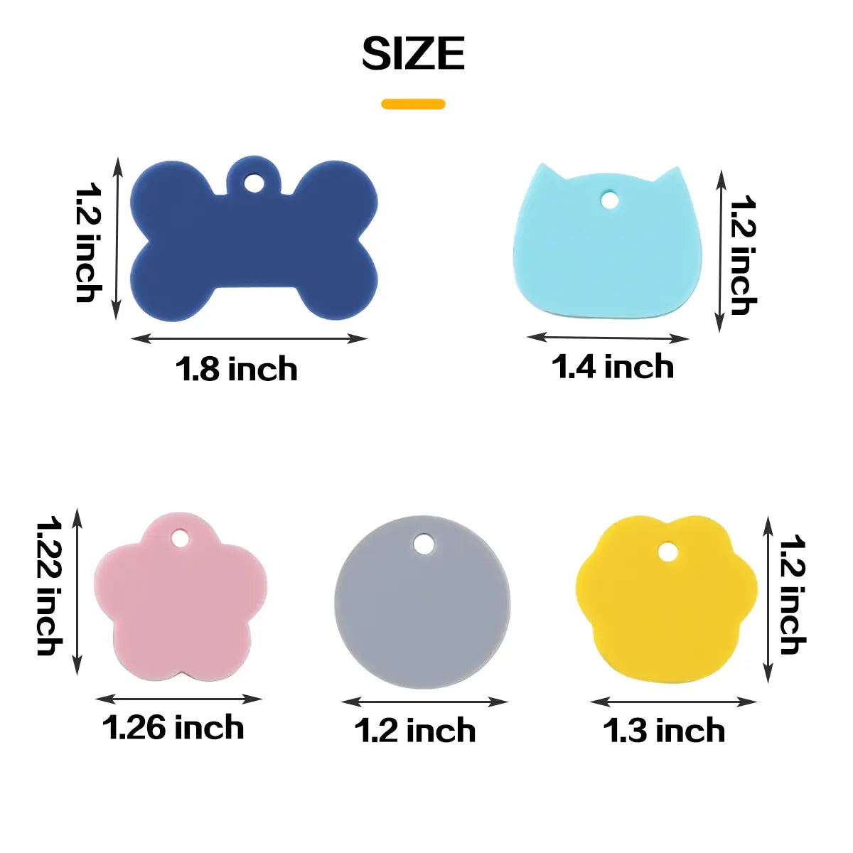 Custom Silicone Silent Dog ID Tag