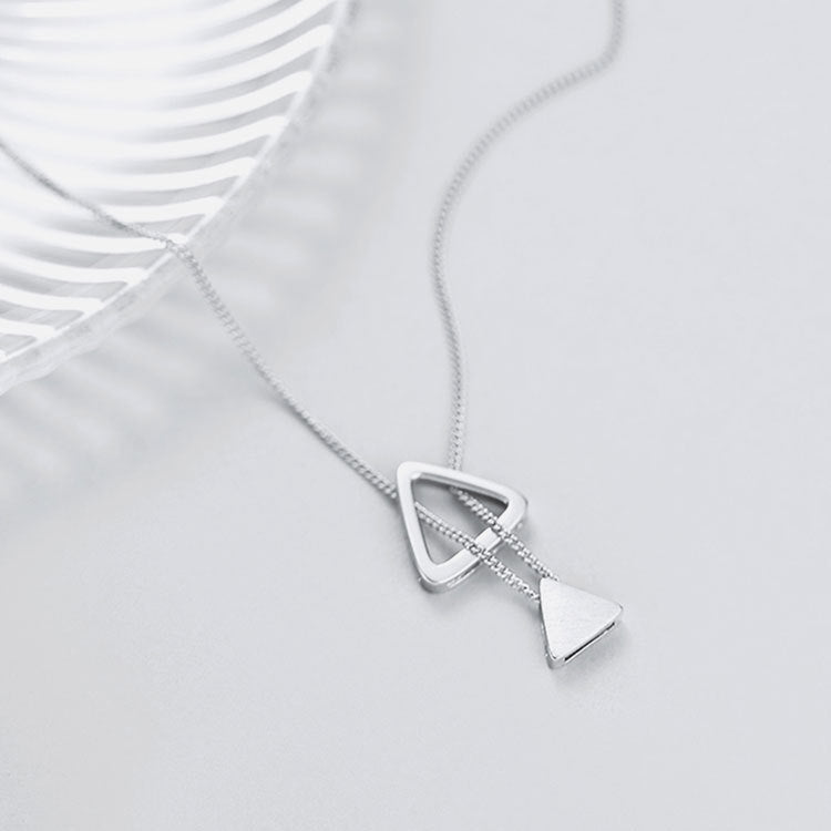 Badass Tribe Triangle Necklace Sterling Silver  “Thank You for Being My Badass Tribe”